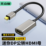 北山雀 Mini DP转HDMI转换器线 4K迷你DP雷电公转母接口转接头 接显示器投影仪 BSQ-BD10