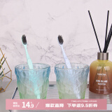 bdo严选冰川玻璃洗漱杯ins风杯子酒店漱口杯情侣刷牙杯水杯洗漱套装