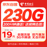 中国电信大流量卡全国通用手机卡移动电话卡长期纯上网非无限永久广电双百星卡套餐