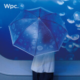 Wpc.长柄雨伞新江之岛水族馆联名日本高颜值透明可爱加固结实抗风雨具