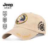 吉普（JEEP）帽子男四季款棒球帽时尚刺绣鸭舌帽男女士休闲户外运动帽子