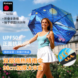 knirps德国双层遮阳伞超强防晒防紫外线晴雨伞黑胶太阳伞女520礼物