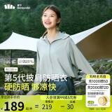 蕉下（beneunder）防晒衣女春夏UPF50+冰丝经典披肩款AL11824远山灰XL
