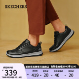 斯凯奇（Skechers）男鞋春季商务皮鞋舒适板鞋休闲鞋防滑运动工作鞋210835