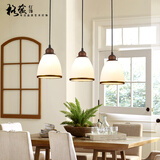 格蕴美式餐厅吊灯三头北欧现代简约创意复古田园个性吧台餐桌饭厅灯具 3头直盘古铜色*全光谱护眼