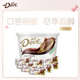 德芙（Dove）丝滑牛奶巧克力分享碗装18粒252g休闲儿童零食糖果生日礼物