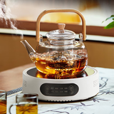 忆壶茶（YIHUTEA）电陶炉煮茶围炉煮茶器耐热办公室煮茶炉家用煮茶炉电陶炉煮茶套装 1000ML单内胆壶+1300瓦白色炉
