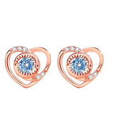 纪茵焚 CHEYINFEN轻奢永恒之心项链女2025新款走心七夕情人节生日礼物送女友老婆 耳钉