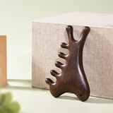 采药师四合一多功能按摩梳子黑檀木头部经络梳颈椎落枕刮痧眼脸面部提拉