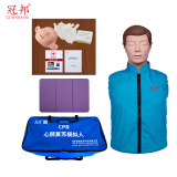 冠邦心肺复苏模拟人复苏训练模拟人人工呼吸胸外按压教学用假人教学模型 半身标配