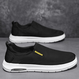 绅序（SHENXU）老北京布鞋男鞋传统布鞋男套脚懒人鞋低帮帆布鞋透气休闲鞋黑色 HW01黑色 41