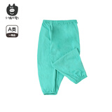 小猪大卫 PECODAVID儿童T恤夏装新品100%棉男宝女宝宝短袖百搭防蚊裤0-3岁 曼波绿 90