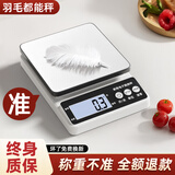 今选焙秤电子秤厨房家用称重克秤电子称食物秤中药蛋糕烘小型克重秤 0.1g快充三用款】不锈钢盘易擦洗