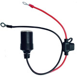 美亚智行车载点烟器母座12V24V汽车点烟器母座15A保险丝盒1.5平方连接线