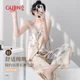 古今（GUJIN）夏季棉绸睡衣女家居服士气质高级感套装时尚沙滩旅游度假可外穿