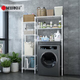 川井洗衣机置物架子滚筒翻盖落地浴室收纳架阳台马桶储物架1483-AEC