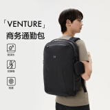 KOLON SPORT可隆通勤防泼水耐磨大容量多功能双肩商务背包-黑色