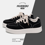 环球厚底男士板鞋男款2025新款男鞋秋冬季百搭轻便潮流低帮休闲帆布鞋