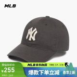 MLB帽子男女情侣棒球帽大标软顶鸭舌帽四季运动帽3ACP6601N-50CGS-F