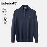 添柏岚（Timberland）卫衣男户外休闲时尚简约舒适保暖立领套头针织衫A5SEM 蓝色 M