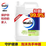 威露士WALCH泡沫洗手液大桶补充装健康呵护抑菌滋润儿童成人酒店通用 青柠莹润5升（泡沫款水状液体