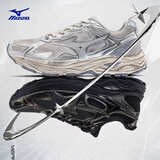 美津浓（MIZUNO）RACER S 软底轻便运动跑步鞋男女同款缓震透气休闲慢跑鞋 18/脏脏银 40.5 (260mm)