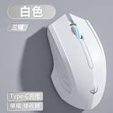剑圣一族无线蓝牙鼠标游戏鼠标电竞鼠标电量显示无线RGB/2.4G/蓝牙三模连接竞技FPS吃鸡宏cf送男友礼物M800 基础版3键-单模-1600DPI-无光-经典白