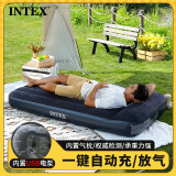 INTEX自动充气床内置电泵USB单人充气床垫家用气垫床户外野营垫子66127