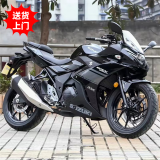 二手铃国四木GSX250双缸水冷小R燃油重机车摩托车跑车可上牌过户 黑色 手续齐全可上牌