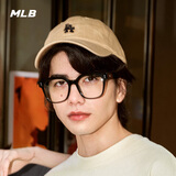 MLB官方 KARINA同款男女时尚百搭软顶棒球帽遮阳帽户外夏季CP77 洛杉矶道奇队/米色 均码