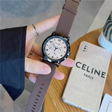 乔治伯爵美式复古考试专用手表女款男款青少年初中生高中学生静音防水石英