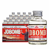 京都北京二锅头56度清香型白酒BOMB小瓶 纯粮食酒100ml携带方便高度 56度 100mL 20瓶