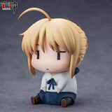 命运之夜吾王Fate阿尔托莉雅手办Saber亚瑟王模型摆件 Q版呆萌脸塞巴【10cm】