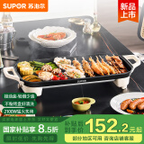 苏泊尔（SUPOR）电烤盘电烤炉 家用多功能锅 电烧烤炉大容量2100W速烤 轻油少烟不粘烤肉机GJ5025P809国家补贴