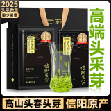 贡苑2025新茶头采信阳毛尖特级250g明前绿茶高档茶叶礼盒送长辈老丈人