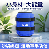 飞龙鸟（FEILONGNIAO）沙袋绑腿绑手腕沙包跑步负重装备铅块家庭运动健身训练中小型器材 【单只绑腿】5kg
