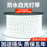 梵耀 户外防水灯带 led超亮灯条 220v客厅外墙专用工程高压灯带 120珠-白光-100米