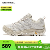 迈乐（Merrell）官方店男女款户外登山徒步鞋减震MOAB 3迈越者轻量防滑耐磨透气 J037522浅米白（女款） 37