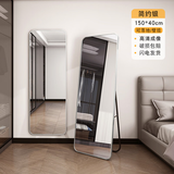 全身镜家用落地试衣镜壁挂卧室宿舍穿衣镜立体落地镜镜子全身 40*150高贵银-壁挂落地两用