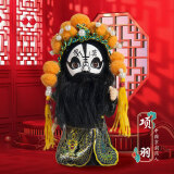 伟龙京剧人偶中国风特色礼物送老外出国北京文创纪念品绢人娃娃桌摆件 项羽（礼盒+礼袋）国粹