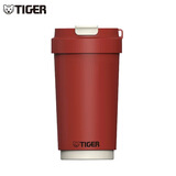 虎牌香港直邮虎牌（TIGER）复古咖啡杯陶瓷内胆智能保温杯便携车载杯 红色 430ml