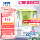 倍世（BWT）净水壶滤水壶净水器家用 欧洲镁离子滤芯 益家4.2L大容量 过滤水壶 厨房客厅通用 【去水垢-加强版】1壶4芯