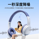 狼蛛耳机头戴式 S309蓝牙/无线耳机2025最新款高音质通话降噪低延迟吃鸡无畏契约游戏运动音乐礼物耳机 头戴式耳机灰色【主动降噪】