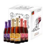 Lindemans林德曼桃子/草莓/黑加仑啤酒礼盒250ml*6瓶比利时进口 低度清爽
