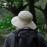 战术鸟(轻薄透气)大头围夏季户外渔夫帽男徒步登山防晒帽子女薄遮阳钓鱼