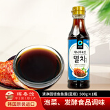 清净园鱼露韩国原装进口调味料可搭海鲜酱油祛腥提鲜腌制韩式辣白菜泡菜 银鱼鱼露(蓝瓶)500g*1瓶