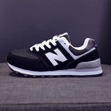 574运动鞋女2025新款百搭学生休闲跑步鞋轻便透气软底n字鞋子阿甘 黑色 38