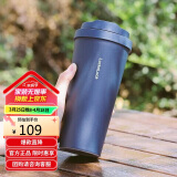 乐扣乐扣（LOCK&LOCK）遇见元气保温保冷咖啡杯男女高颜值水杯子550ML海蓝色LHC3249NVY