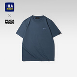 海澜之家（HLA）短袖T恤男panda wowo熊猫凉感t恤圆领短袖男夏季 藏青JT XL 180/96A(XL) 推荐76-82kg