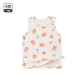 小猪大卫宝宝A类童装无袖上衣男宝女宝短裤背心 baby小熊 110